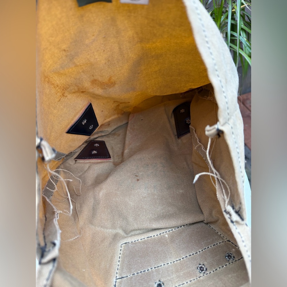 Rustic Duluth Pack Backpack Canvas With Leather S… - image 4